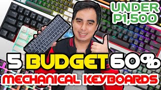 Top 5 Budget 60 Mechanical Keyboards PHILIPPINES  Under P1500 2023 [upl. by Jeremie]