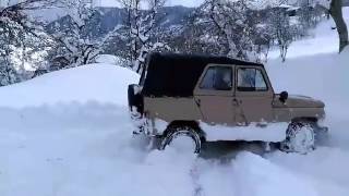 Uaz off road snow [upl. by Eelrak]