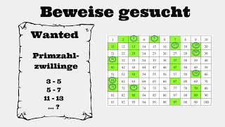 Primzahlzwillinge  Gibt es unendlich viele Mathematische Beweise gesucht [upl. by Adirahs]