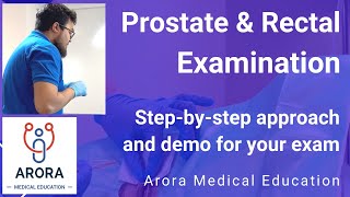 Prostate Rectal DRE PR Examination  StepbyStep Approach and Demonstration for your Exam  PLAB [upl. by Walston]