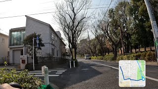 仙川 祖師谷公園～京王仙川駅 実篤公園 著名人は昔から崖好き [upl. by Anauq]