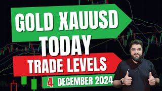 TODAY GOLD XAUUSD TRADE LEVELS  GOLD DAILY FORECAST SELL OR BUY UPDATE 4 DEC 2024  GOLD ANALYSIS [upl. by Debera647]