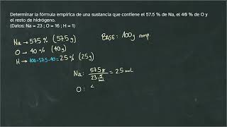 Fórmula empírica de un compuesto sabiendo su composición centesimal [upl. by Maudie]