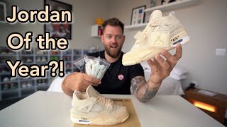 OFFWHITE JORDAN 4 “SAIL”  DHGATE REVIEW [upl. by Tnilf]