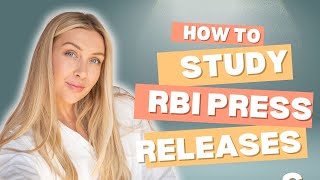 How to study press releases of RBI for RBI GRADE B Exam ll Banking Exams [upl. by Briney]