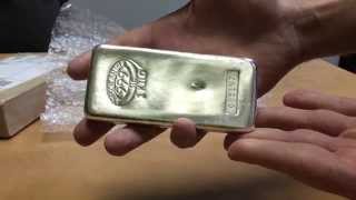 Johnson Matthey Silver Kilo Bar  JM Bullion Unboxing [upl. by Liederman644]