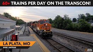 La Plata Missouri USA  Virtual Railfan LIVE [upl. by Cyn911]