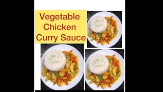 Vegetable Chicken Curry SauceSunday Inspirationchickencurrysaucechickencurry chickenviralpost [upl. by Yttam]