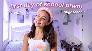 get ready with me for the first day of school grwm vlog [upl. by Fezoj]