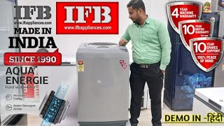 IFB REGS 7 KG AQUA  IFB 7 Kg Top Load Washing Machine Demo  5 Star 🌟  Demo [upl. by Rhys770]