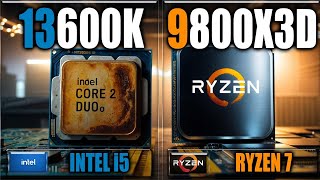 9800X3D vs 13600K Benchmarks  Gaming Benchmarks  Applications Tests [upl. by Droflim673]