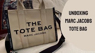 Marc Jacobs Tote Bag Unboxing  First Impressions  Jacquard Small [upl. by Grannia194]