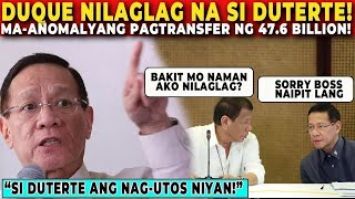 🔴DUTERTE NABULGAR ang KURAKOTDUQUE UMAMIN NA BINULGAR ang ANOMALYANG PAGTRANSFER ng 476 BILLION [upl. by Hakym]