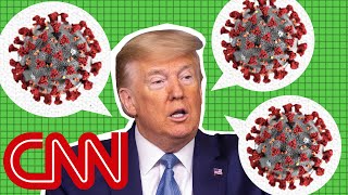 President Trumps 10 most outrageous lines on coronavirus [upl. by Nahtonoj]