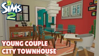 🏙️ City Townhouse Family Home 👩🏽‍👩🏽‍👧🏽  Sims 2 Speed Build  Decorate With Me [upl. by Sebastiano]