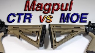 Magpul MOE vs CTR Stock Detailed Comparison [upl. by Acisseg]