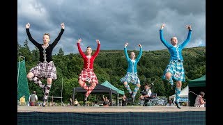 Film of Kenmore Highland Games 2018 with bagpipes dancing and heavy events in Perthshire Scotland [upl. by Chaing119]