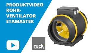 Ruck ventilatoren GmbH Produktvideo Rohrventilator ETAMASTER [upl. by Luelle622]