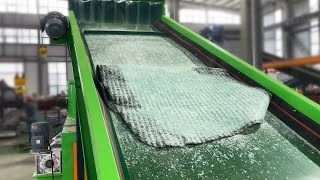 Easily Recycle Laminated Glass Separate Glass and PVB from Windshields [upl. by Calvin194]