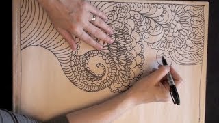 ASMR Doodle 7 ASMR trigger tingle sounds Zentangle Whisper [upl. by Moynahan]