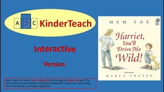 Harriet Youll Drive Me Wild  Interactive Read Aloud [upl. by Blasius]