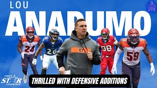 Lou Anarumo Thrilled with Bengals Defensive Free Agent Additions [upl. by Yatzeck]