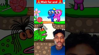 Funny Animation 😂🤣 Rainbow Friends Pink tries to save baby Blue but 4 shorts cartoon trending [upl. by Ahsienel]