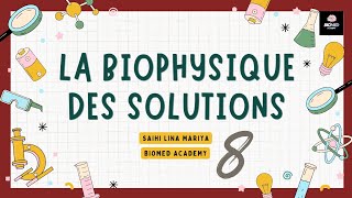 Biophysique des Solutions  Propriétés Optiques  1ére année Médecine Canstantine [upl. by Cony324]