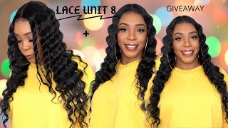 Sensationnel Synthetic Hair Dashly Lace Front Wig  LACE UNIT 13 GIVEAWAY WIGTYPESCOM [upl. by Htieh]