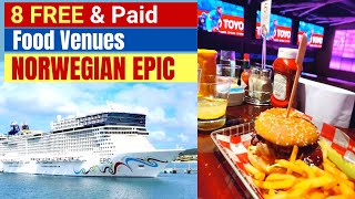 Norwegian Epic Dining Complimentary and Specialty [upl. by Dominga]