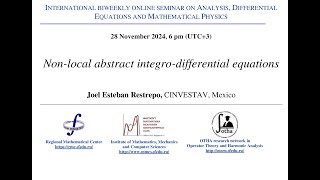 Seminar on Analysis Differential Equations and Mathematical Physics  Joel Restrepo [upl. by Aikemit958]