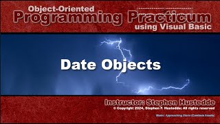 OOP Programming VB  03N Date Object [upl. by Jamaal621]