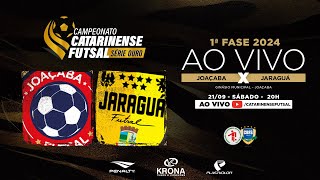 CAMPEONATO CATARINENSE SÉRIE OURO 2024  1ª FASE  Joaçaba Futsal X Jaraguá Futsal [upl. by Eilhsa756]