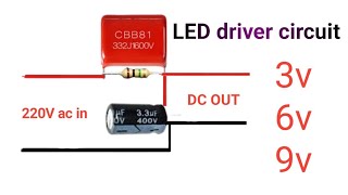 220 volt to 3w 6w 9w LED circuit driver [upl. by Gnivri]