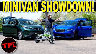 2021 Toyota Sienna vs Chrysler Pacifica One Of These Is The ULTIMATE AWD People Mover [upl. by Cam]