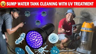 🧹Water Tank Cleaning 🧹 UV Water Treatment  How To Remove Scales   Underground Water Pump [upl. by Amerigo]