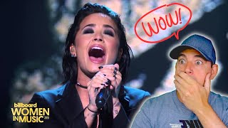 Demi Lovato Reaction quotStone Coldquot Live at Billboards Women In Music [upl. by Odilo204]