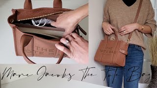 Marc Jacobs Mini Leather Tote Bag Review  What Fits  Modshot  What I think [upl. by Ahsikrats]