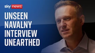 Unseen Alexei Navalny interview sees Putin critic slam Britain and the West [upl. by Sikes]