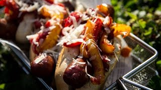 Folge154  geräucherte Hotdogs vom Grill deutsches BBQ Grill und Koch Rezept [upl. by Aliahs]