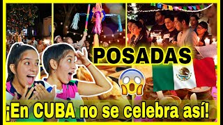 POSADA TRADICIONAL MEXICANA🇲🇽 En mi PAÍS se CELEBRA diferente😱 CUBANAS REACCIONAN Mexico reaction [upl. by Mallis]