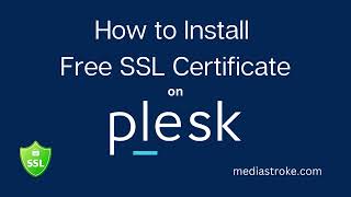 How to install free SSL Certificate on Plesk Panel [upl. by Keel]