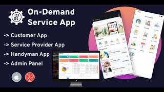 Handy service  OnDemand Home Services Business Listing Handyman Booking iOS App with Admin Panel [upl. by Eniak]