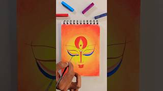 Maa Durga 🌸🔱❤️ soft Pestle Drawing shorts youtubeshorts maadurga navratrispecial drawing art [upl. by Tobiah]