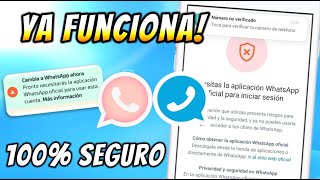 ✅ Como SOLUCIONAR Baneo de Whatsapp Estilo Iphone y Plus  Necesitas la Aplicación oficial 🤗 📱 [upl. by Delmar490]