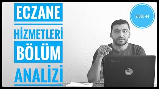 ECZANE HİZMETLERİ BÖLÜM ANALİZİ  ÖNÜ AÇIK MI   ATAMA PUANI KAÇ MESLEK ANALİZLERİ VİDEO  44 [upl. by Annairol]