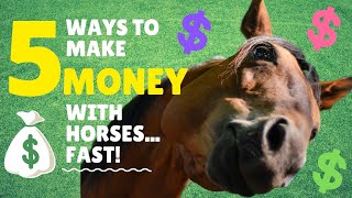 How to Make Money with Horses  5 Passive Income Side Hustles for Horse Lovers [upl. by Blunt250]