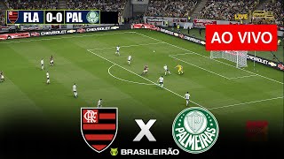 🔴Flamengo x Palmeiras ao vivo  jogo de simulação de efootball pes [upl. by Annawek]