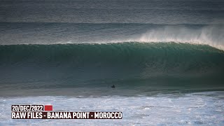 6 Feet  West Swell  Banana Point  Morocco  RAWFILES  20DEC2022 4K [upl. by Llennahc]