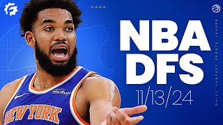 NBA DFS Picks amp Strategy for DraftKings amp FanDuel 111324 [upl. by Eldoria]